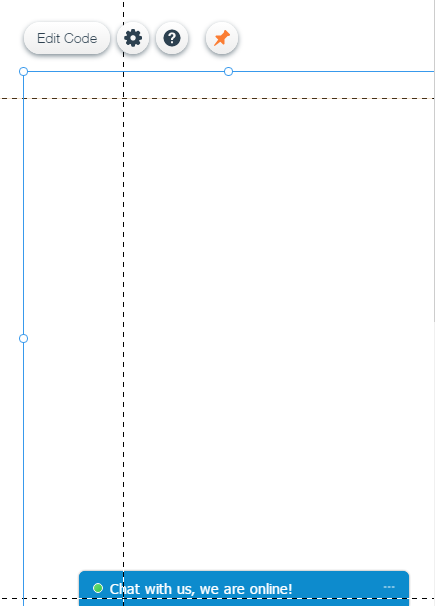Captura de pantalla del editor de sitios web Wix: cambiar al tamaño del bloque