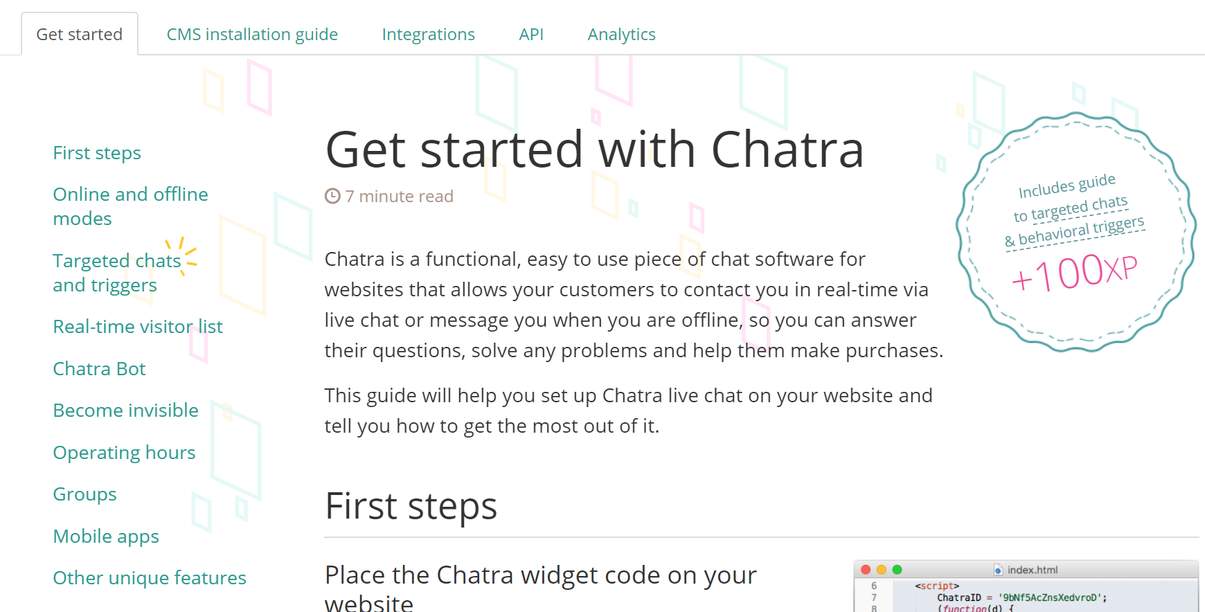 Chatra’s knowledge base