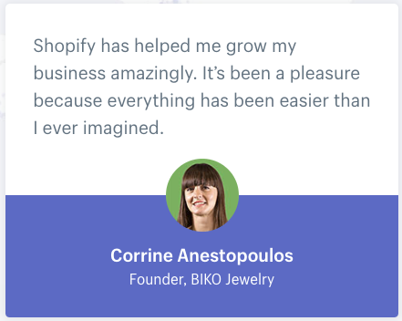 shopify.com customer's quote